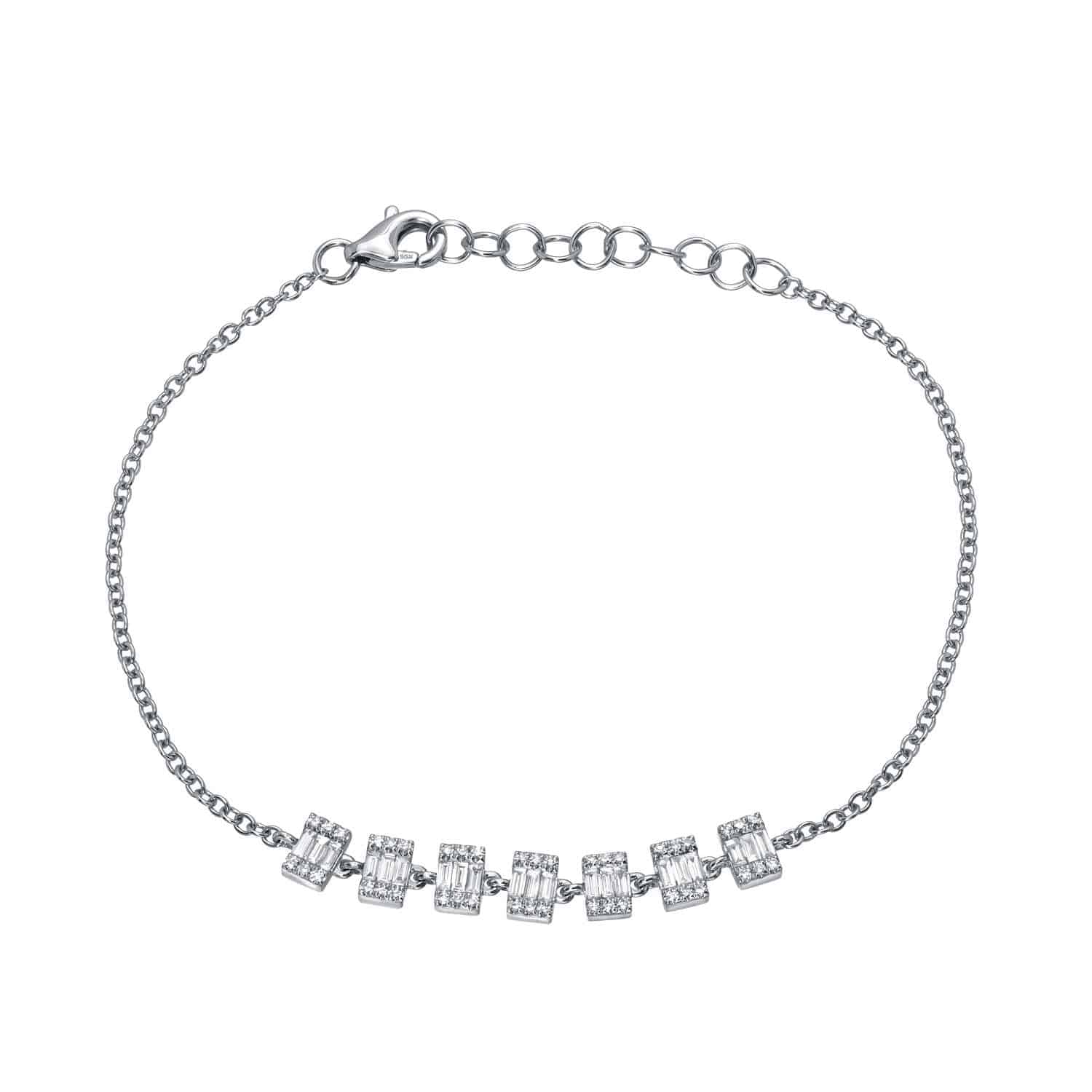 Baguette Diamond Rectangles Bracelet