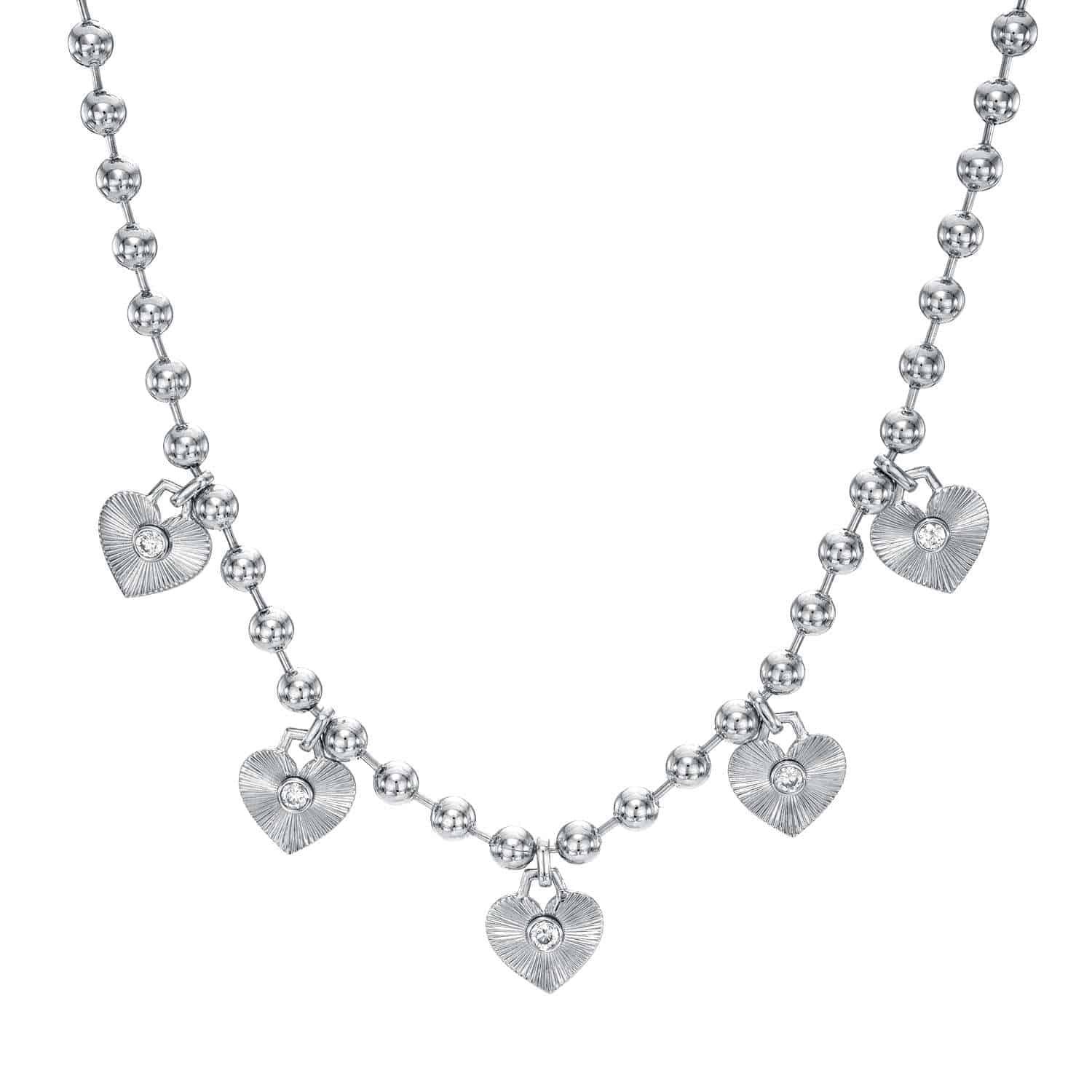 Diamond Heart Scarlett Necklace