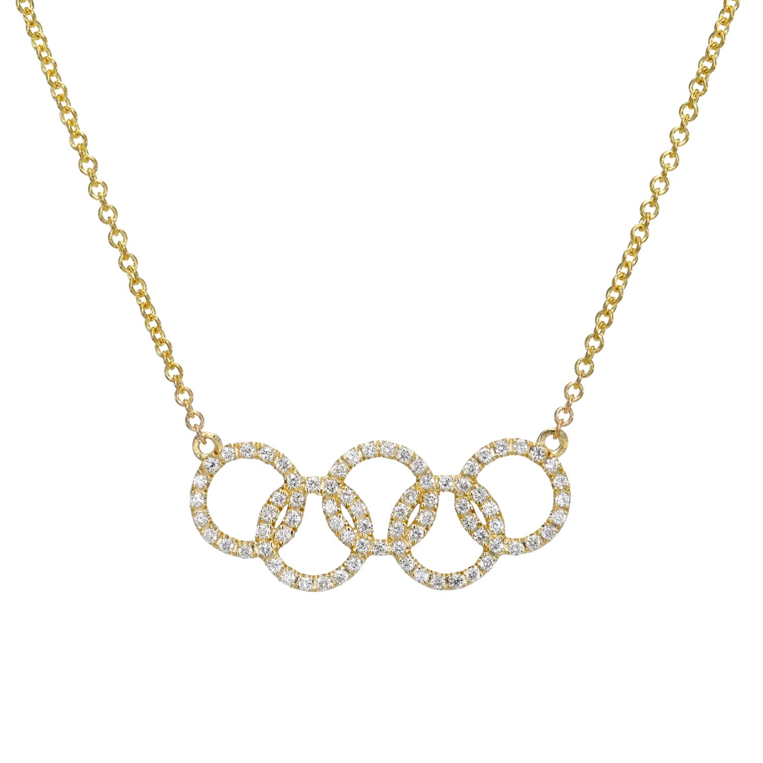 Olympic Rings Necklace - Kotinos Jewelry Olympic Rings Necklace - Kotinos Jewelry