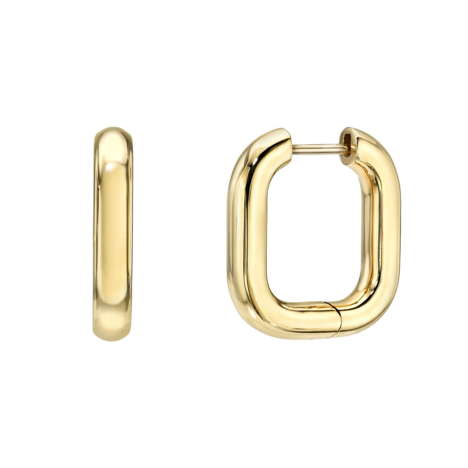 Plain Chunky Square Hoops