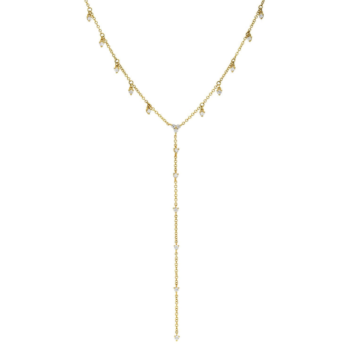 Micro Diamond Dangle Lariat