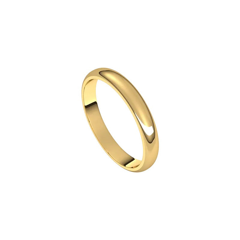 3mm Half Round Wedding Ring