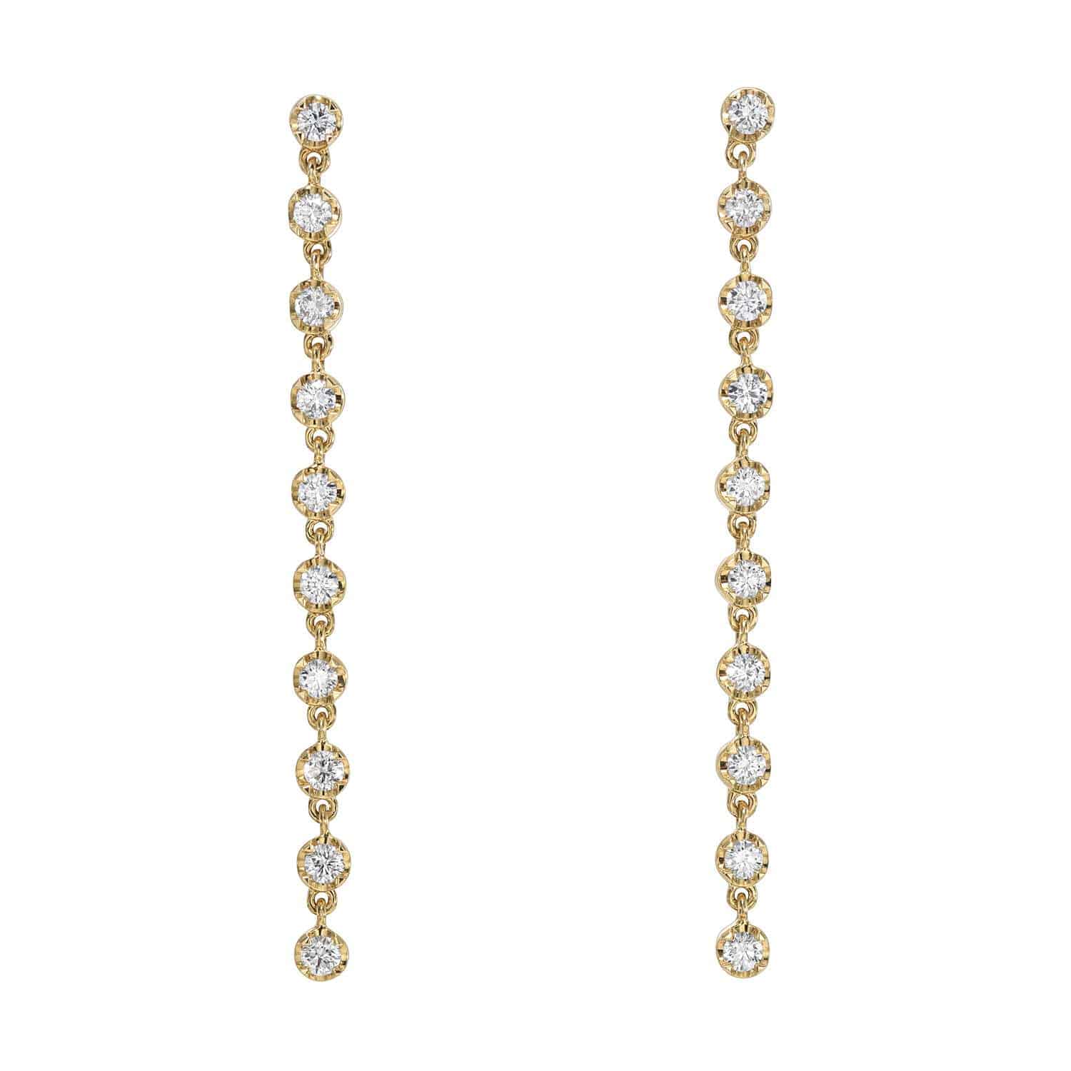 10 Drop Diamond Reagan Earrings