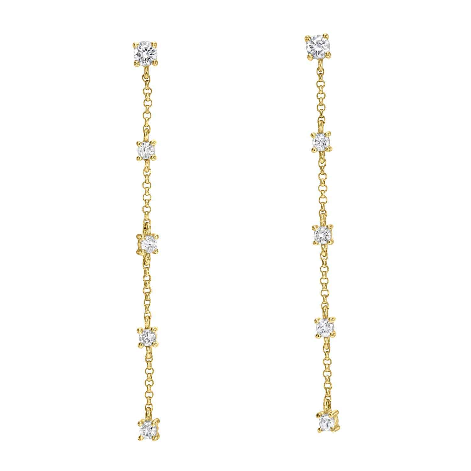 5 Drop Diamond Finley Earrings