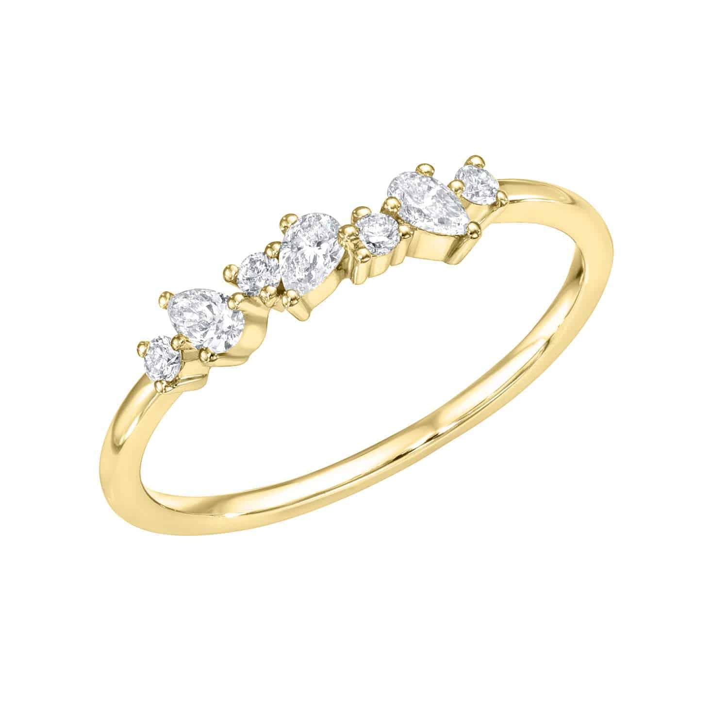 Mixed Cut Diamond Ring