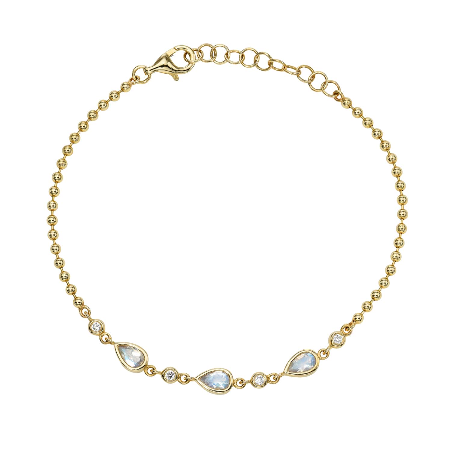 Moonstone Diamond Bracelet