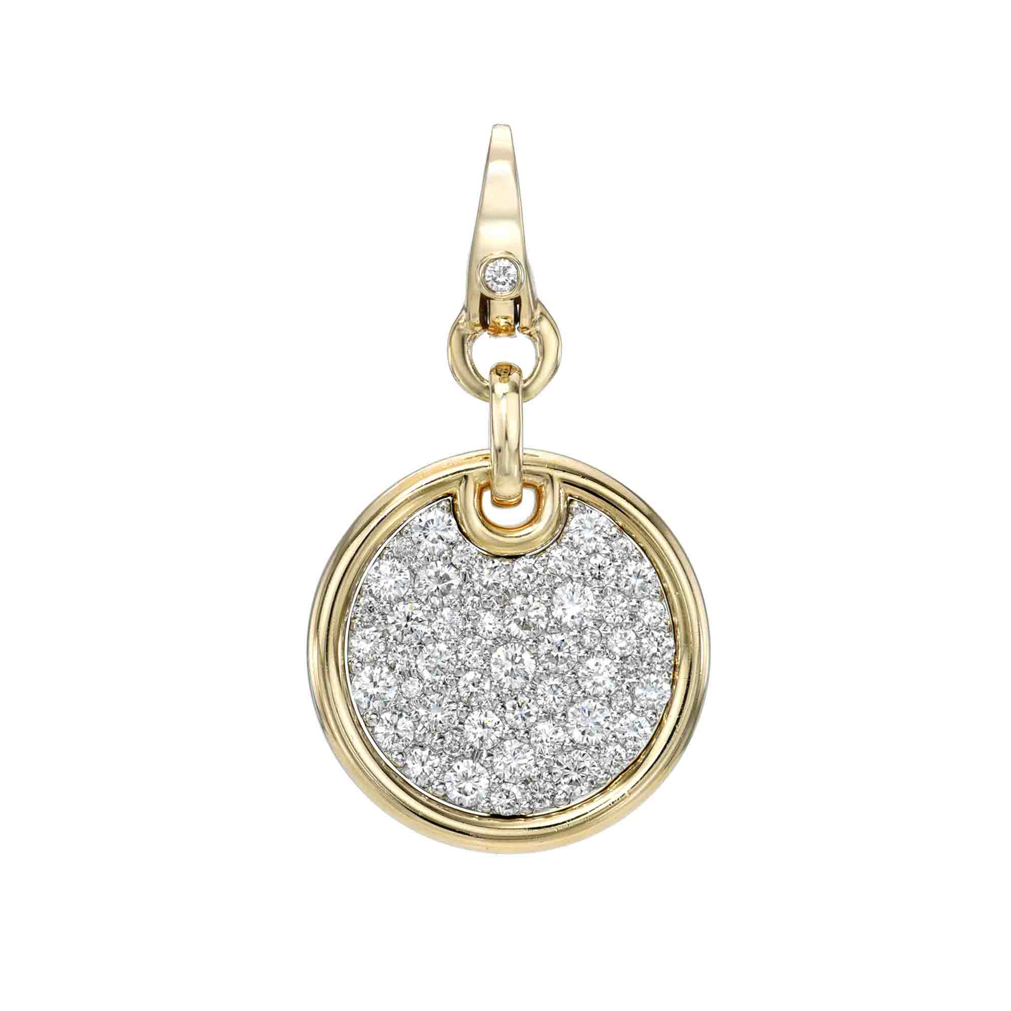 Medium Round Diamond Charm