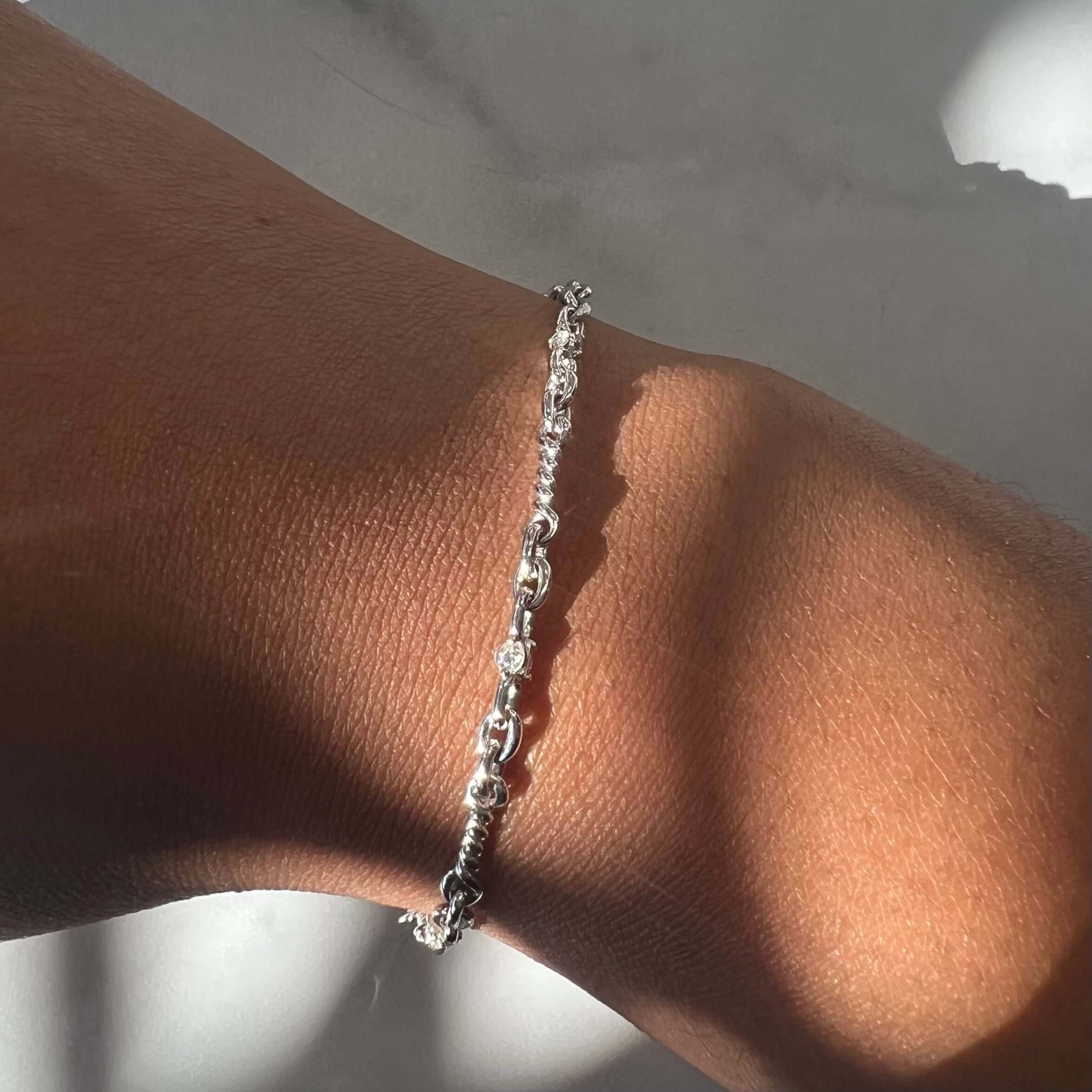The Diamond Belle Bracelet from Janet Heller Fine Jewelry, crafted in 14KT gold features 0.66 carat diamonds along the bracelet, as well as a diamond clasp. The bracelet can be worn on its own or stacked with others.