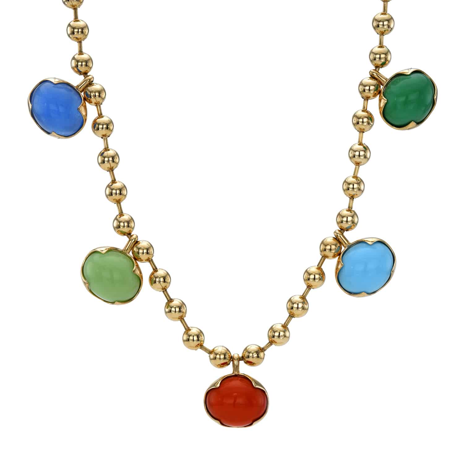 Mixed Colored Stone Necklace