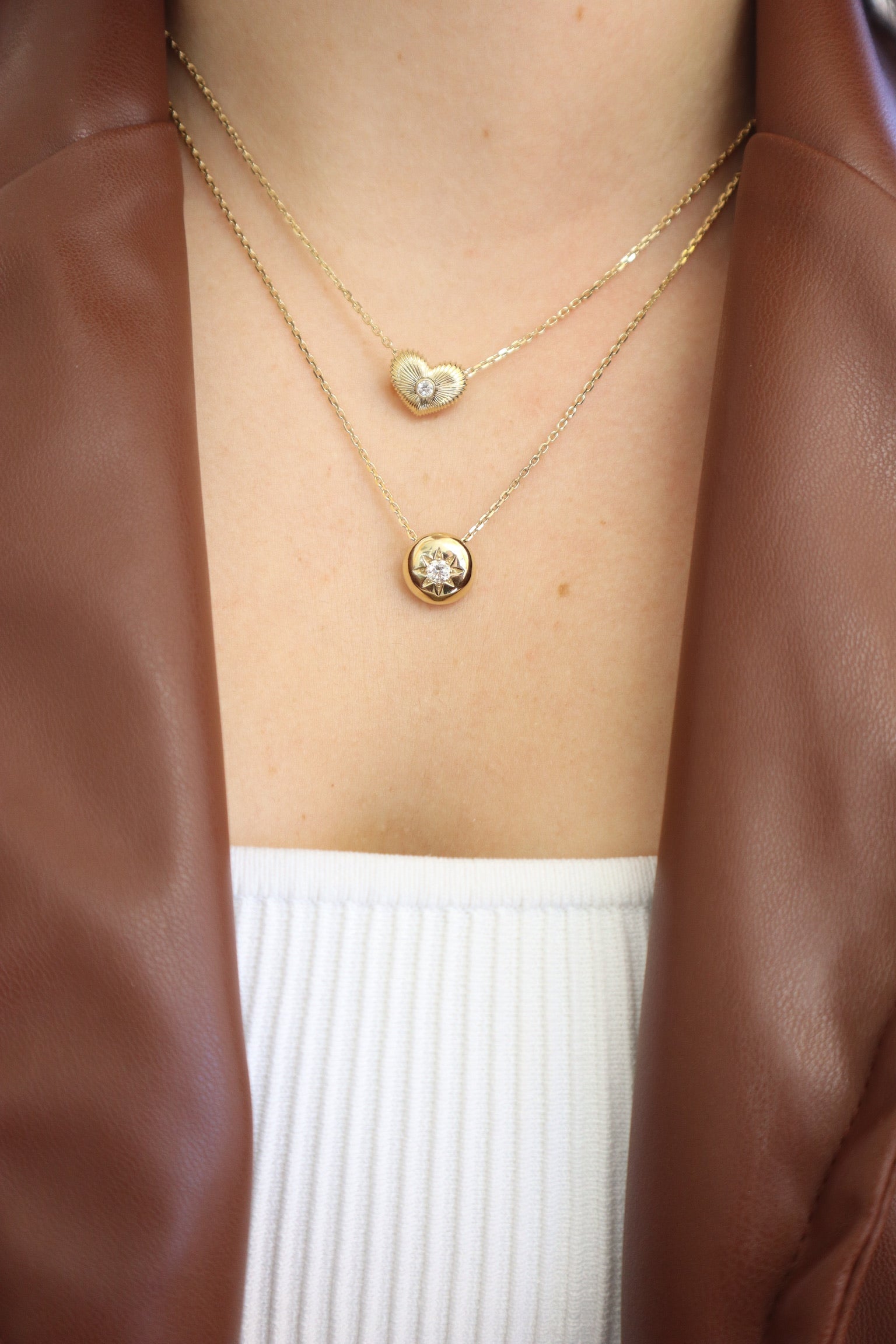 Diamond Star Ariel Necklace