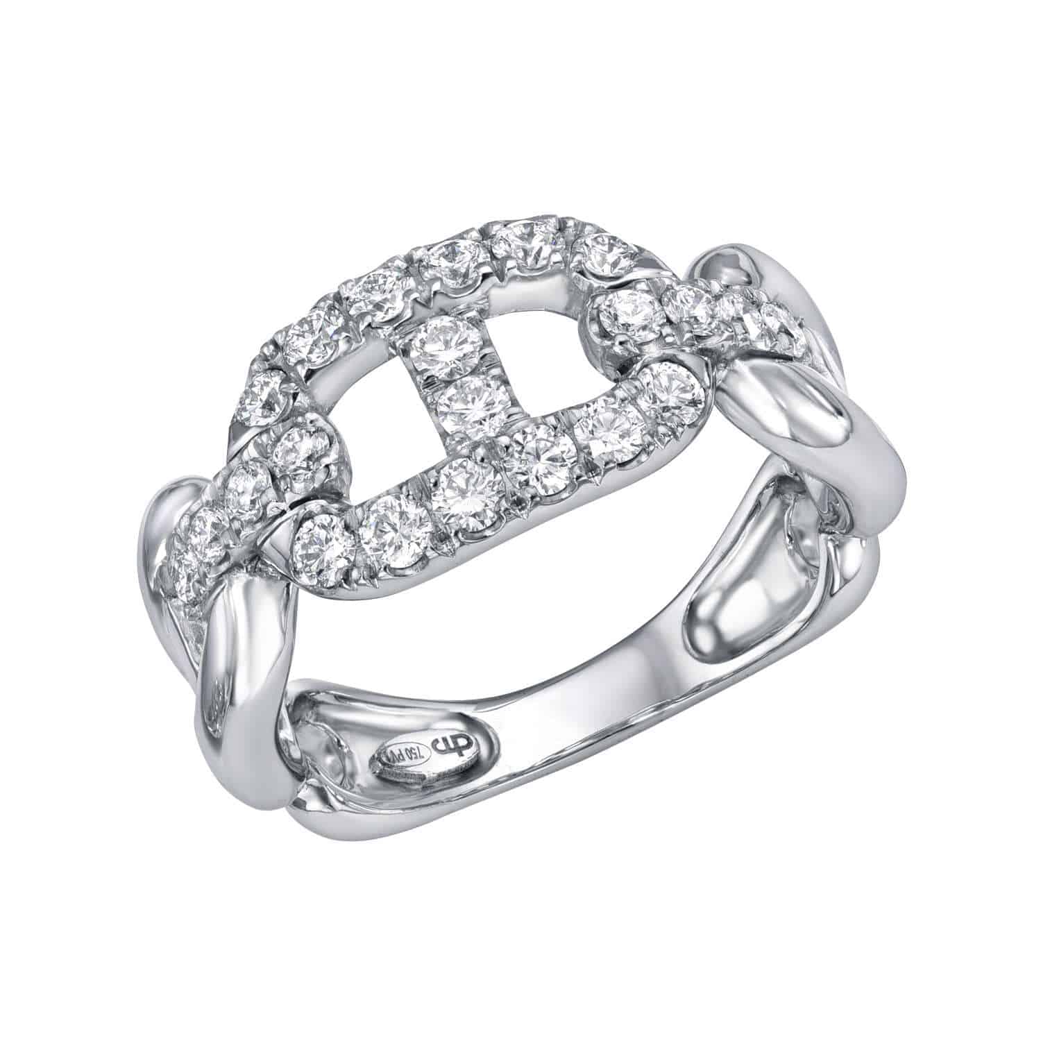 Diamond Mariner Link Ring