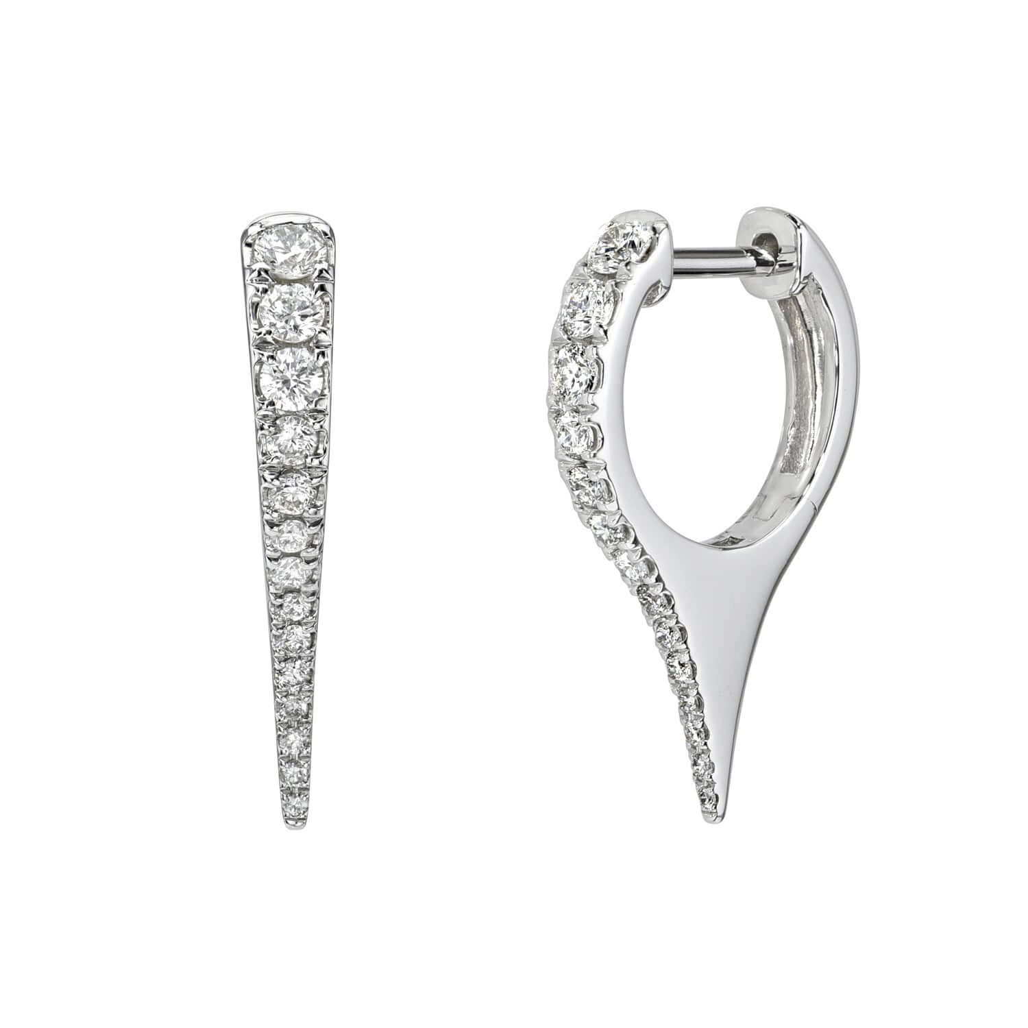 Mini Diamond Dagger Earrings
