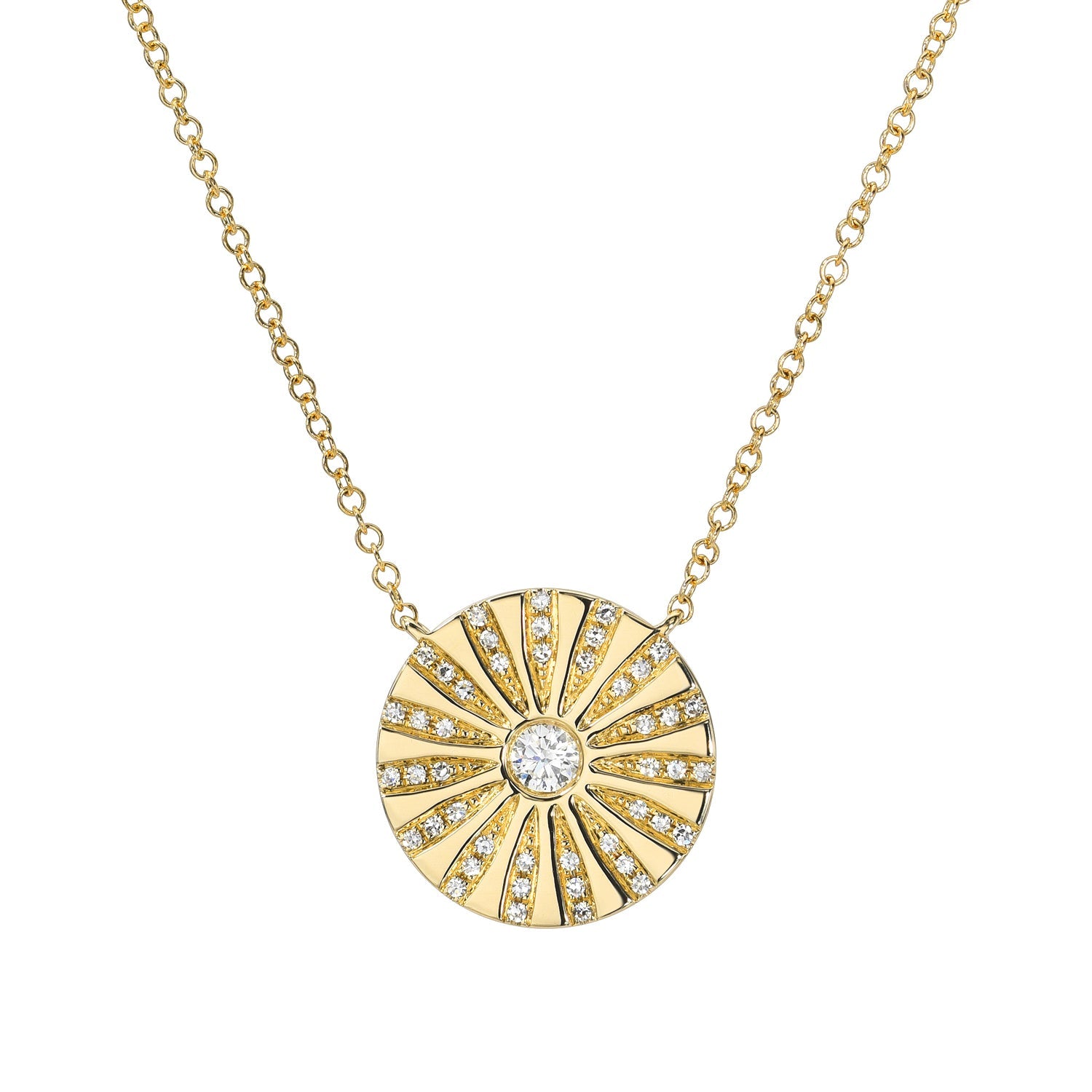 Del Sol Diamond Circle Necklace