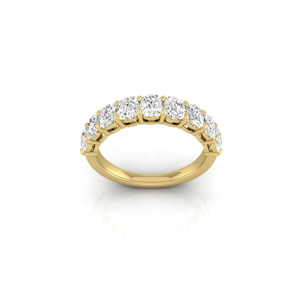 Half Diamond Eternity Ring