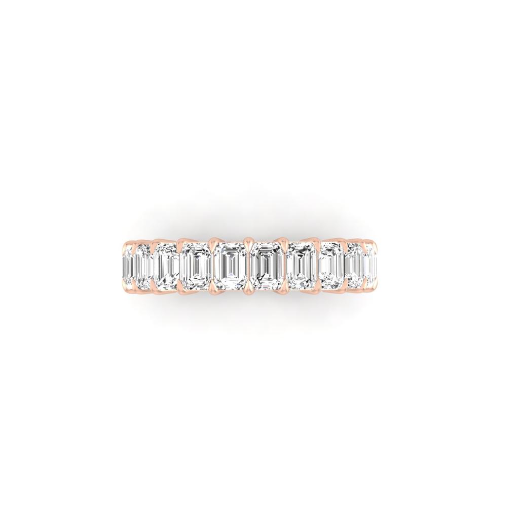 Half Diamond Eternity Ring