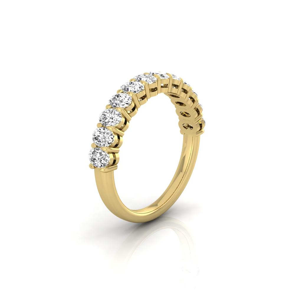 Half Diamond Eternity Ring