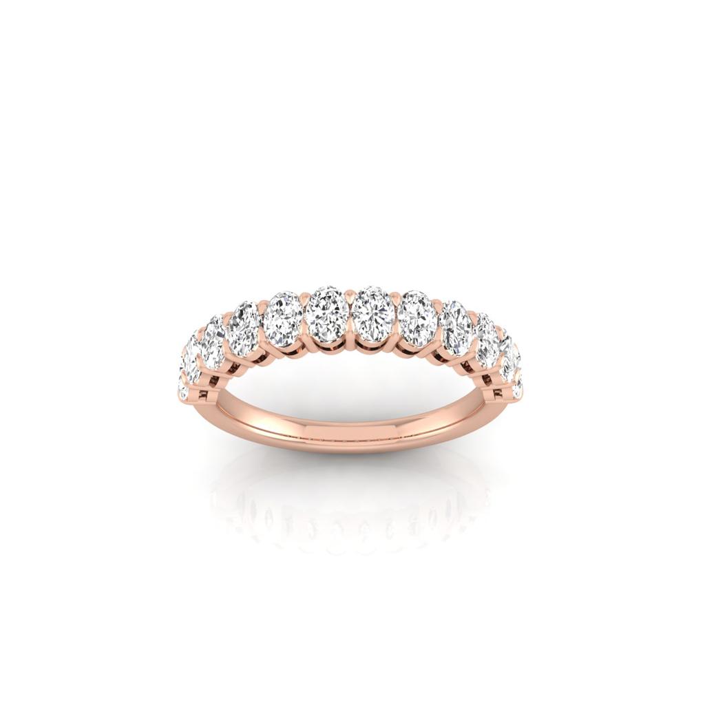 Half Diamond Eternity Ring