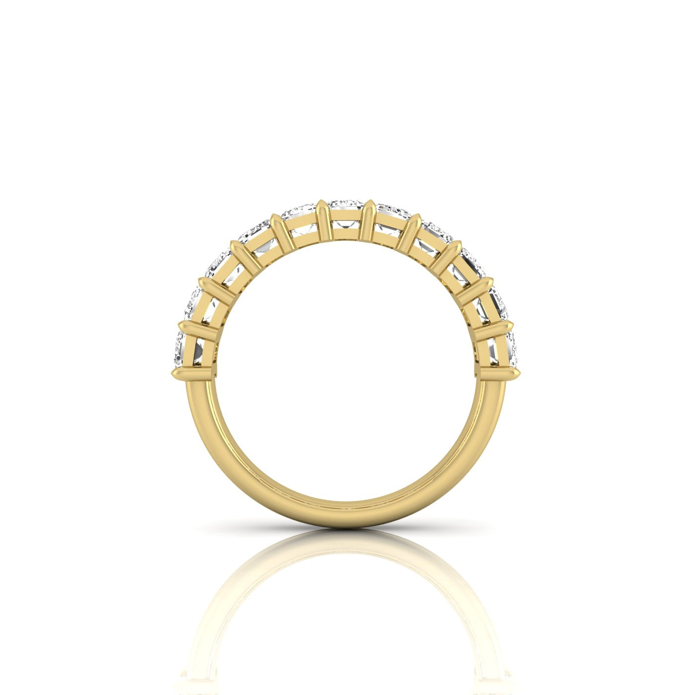 Half Diamond Eternity Ring