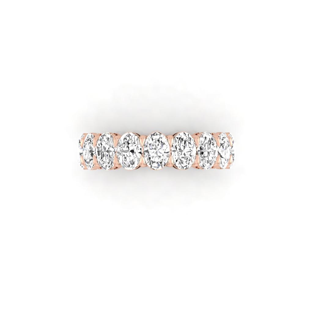 Half Diamond Eternity Ring