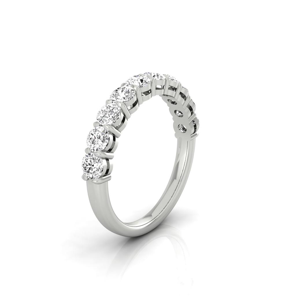 Half Diamond Eternity Ring