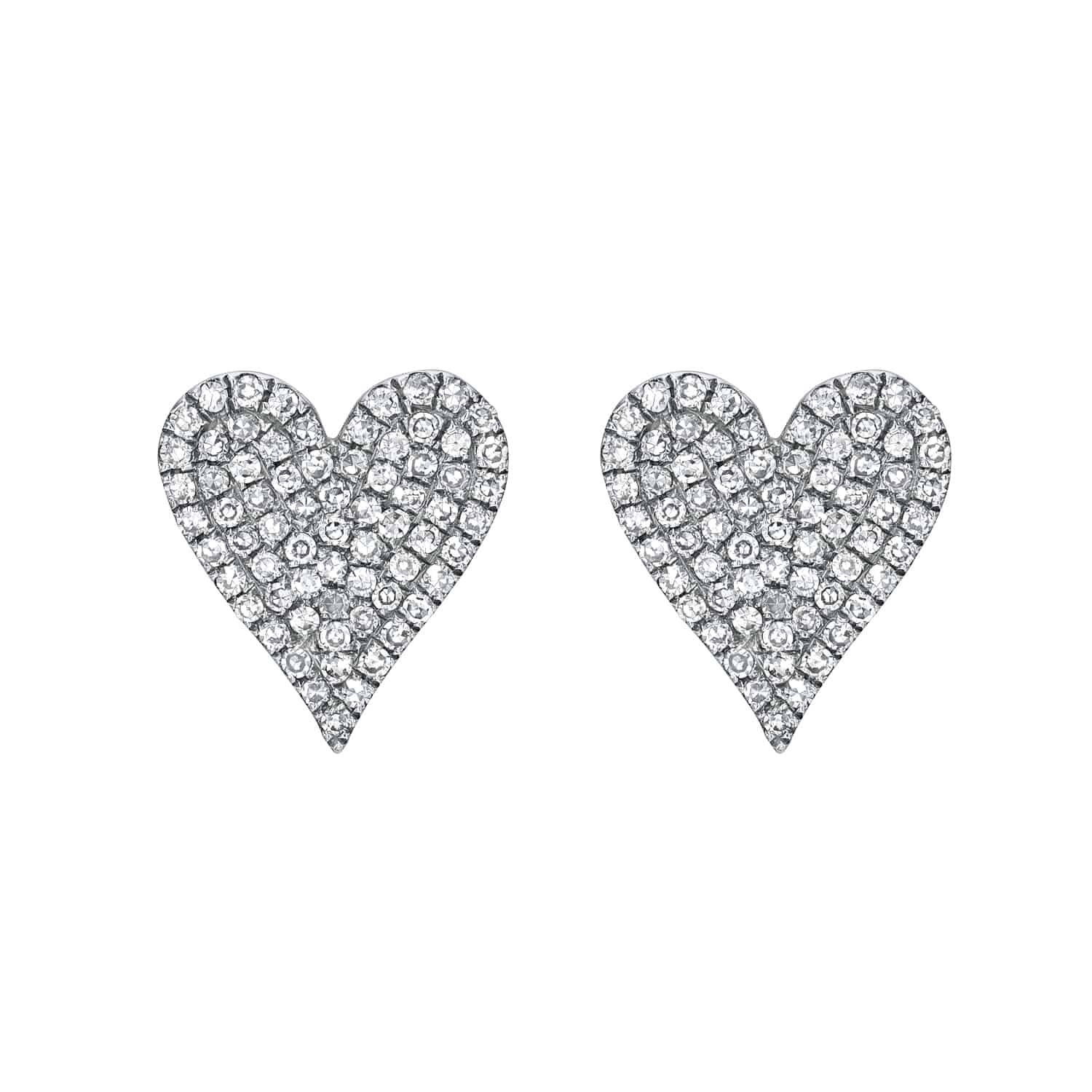 Heart Shaped Diamond Devin Studs