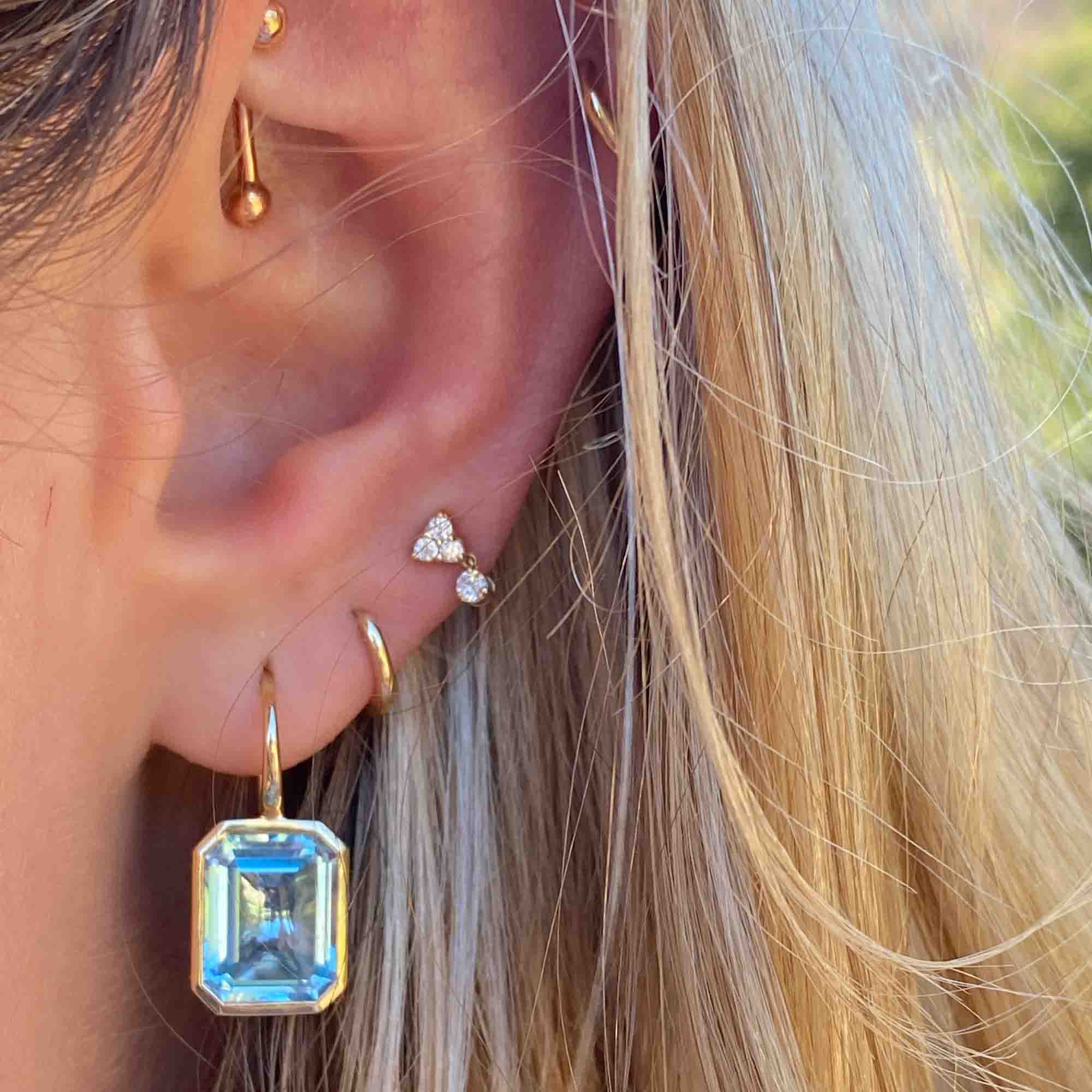 Mystic topaz leverback earrings online