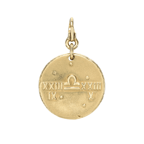 The Zodiac Sign Charm from Janet Heller Fine Jewelry is crafted in 14KT gold.  The pendant is available in any zodiac sign.  The clasp, featuring a single diamond, clips easily onto various Janet Heller Fine Jewelry chains or necklaces.